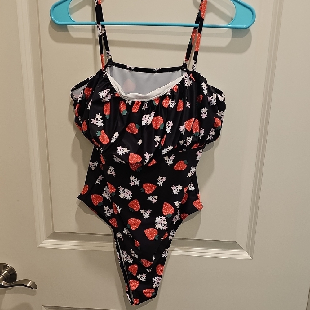 Strawberry Print One-Piece Swimsuit